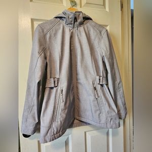 Free Country Gray Hooded Coat Size XL